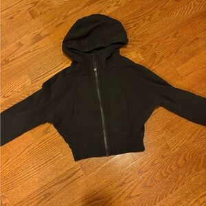 Lululemon Size 2 Black Cropped Zip-up Hoodie